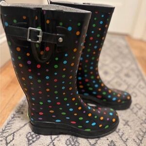 Western Chief Multicolor Polka Dot Rain Boots